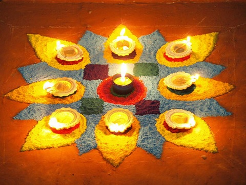 blue-and-yellow-floral-shaped-easy-rangoli