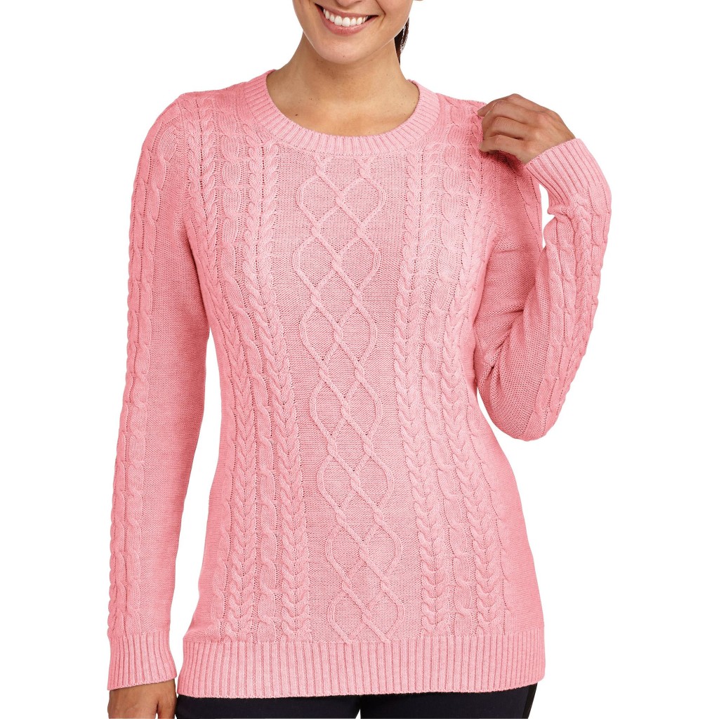 Pink knitting shrug