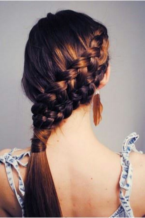 1. Fishtail-Braid-Hairstyles-for-Burgundy-Hair