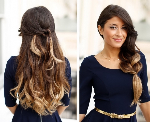 2016 Best Black Long Layered Hairstyles With Side Bangs And Highlight For Thick Wavy Hair Girls Collections - 2016 2017 Hairstyles and Haircut