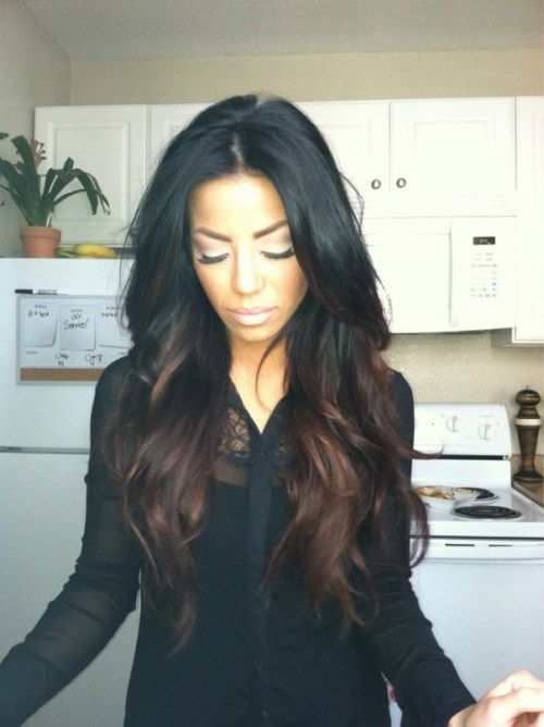 Black and brown ombre