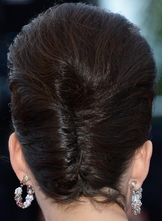 French twist with bouffant