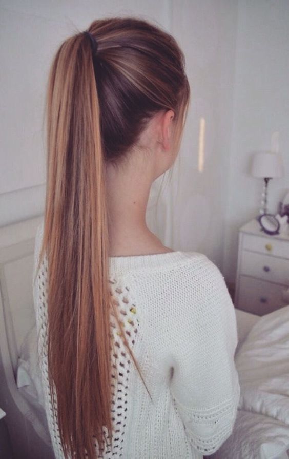 High single ponytail