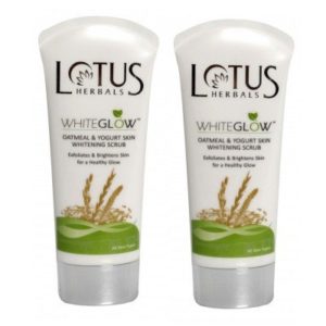 Lotus herbals oatmeal & yogurt skin whitening scrub - whiteglow