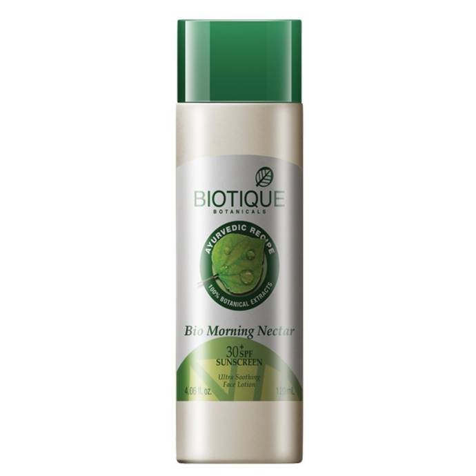 Biotique Bio Morning Nectar Ultra soothing face lotion 30+ SPF Sunscreen, 120Ml