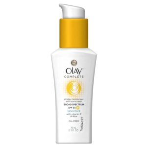 Olay Complete Daily Defense All Day Moisturizer With Sunscreen SPF30 Sensitive Skin, 2.5 fl. Oz., 2 Count