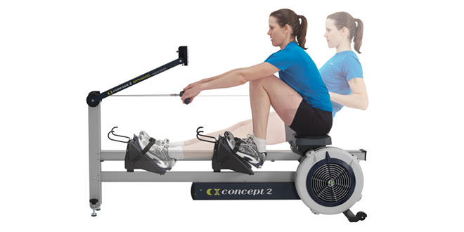 Use the rowing machine