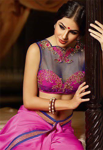 blue-net-blouse-with-pink-design