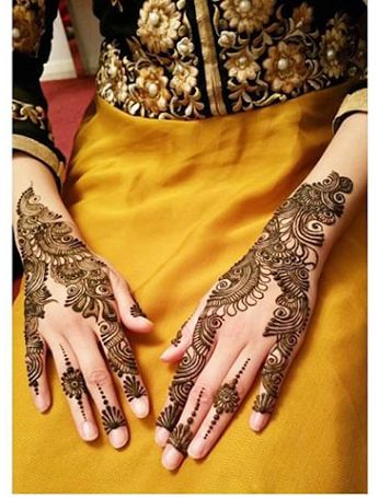 Bold and beautiful henna design