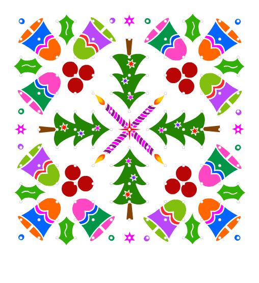 christmas-rangoli-design-with-tree-and-cranberries