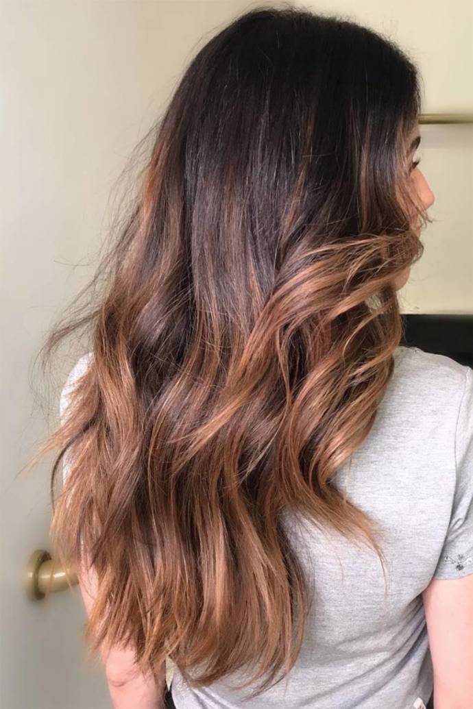 Best brunette hair color with highlights