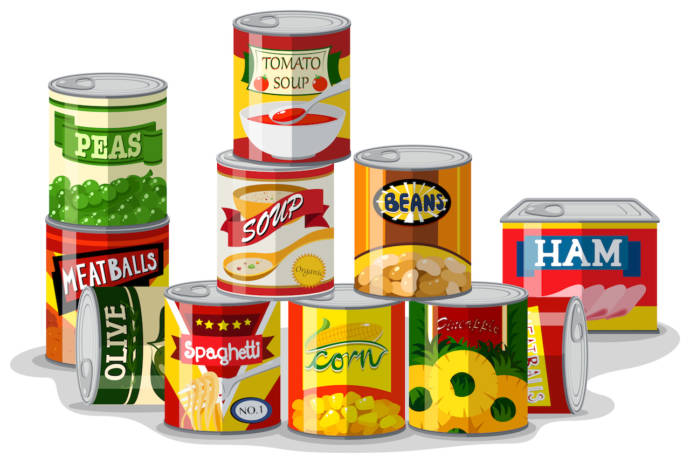 Canned foods should be avoided