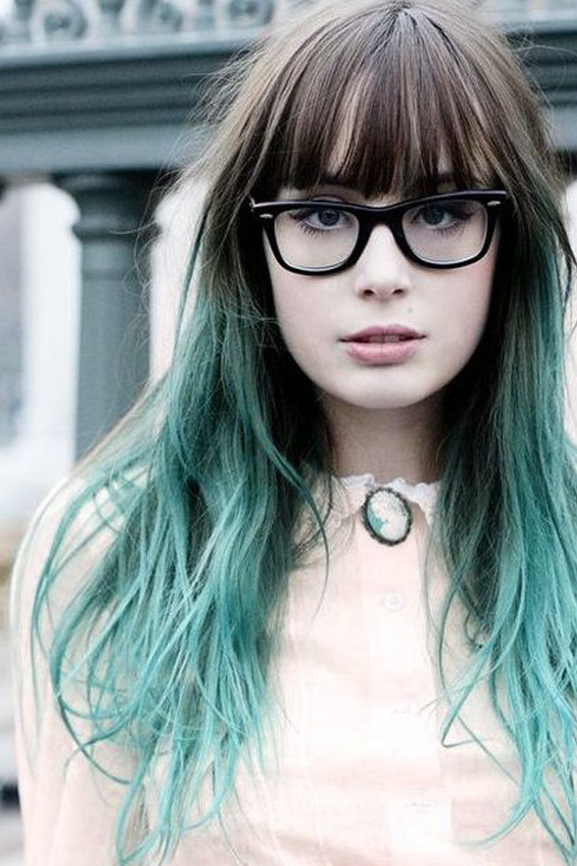 Latest fashion with light pastel green highlights