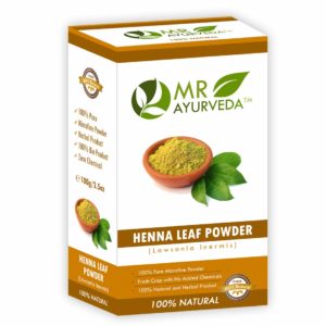 MR Ayurveda 100% Organic Henna Powder for Hair