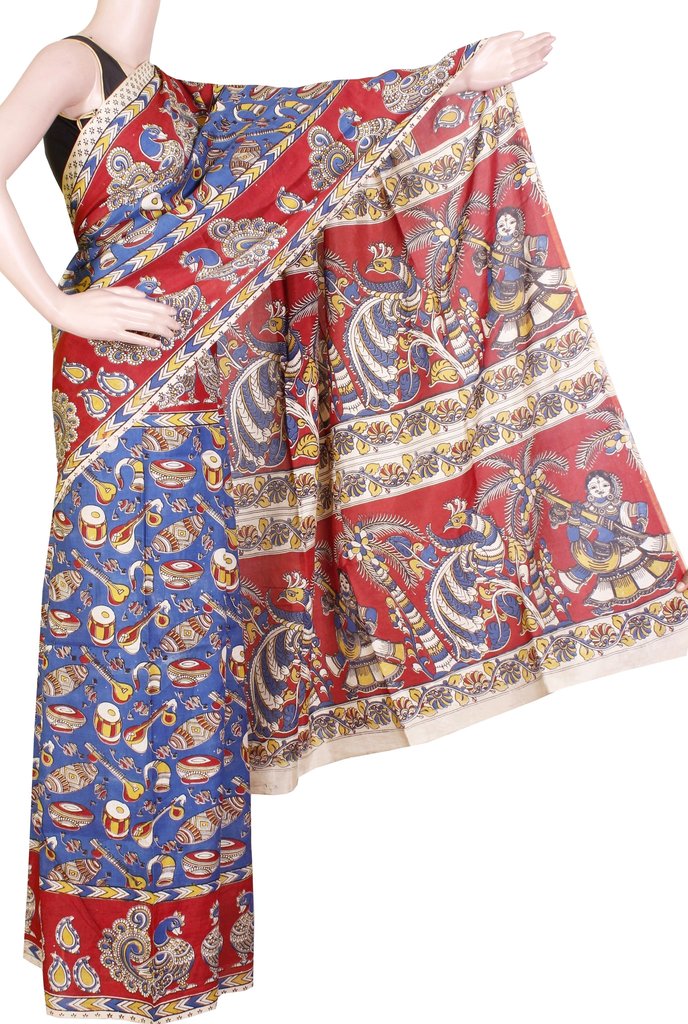 Peacock design on the borders and pallu
