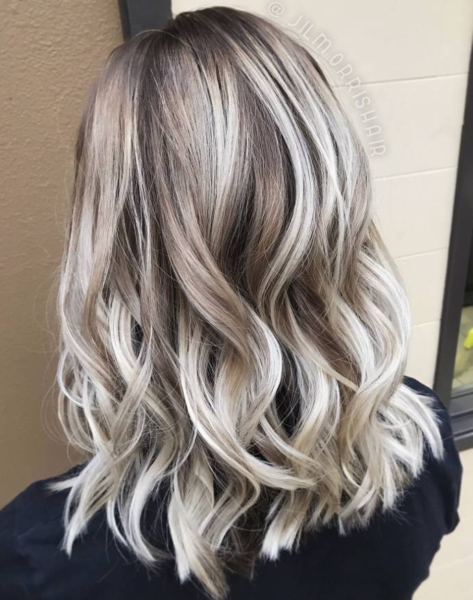 Whitish highlights over pale black
