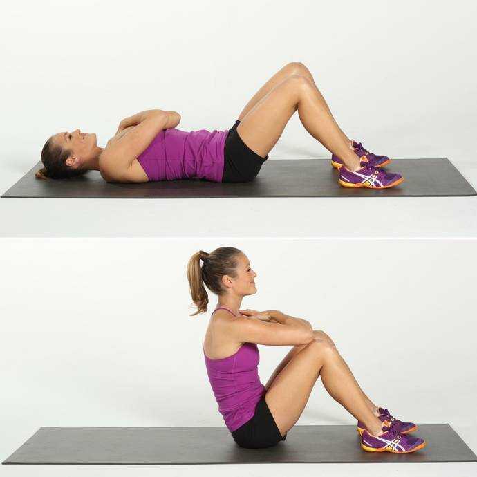 The full sit up crunch