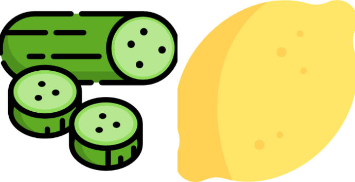 Cucumber and lemon juice for dark underarms