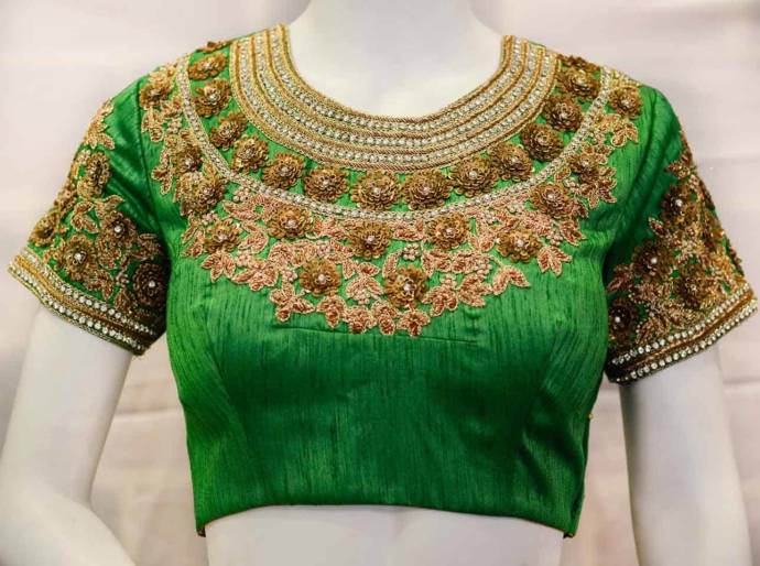 Embroidered blouse designs