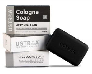 Ustraa Ammunition Cologne Soap with Charcoal And Bay Leaf