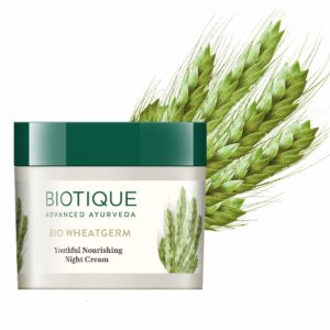 Biotique Bio Wheat Germ FIRMING FACE and BODY NIGHT CREAM for Normal to Dry Skin