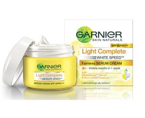 Garnier Light Complete White Speed Fairness Serum Cream, 40g