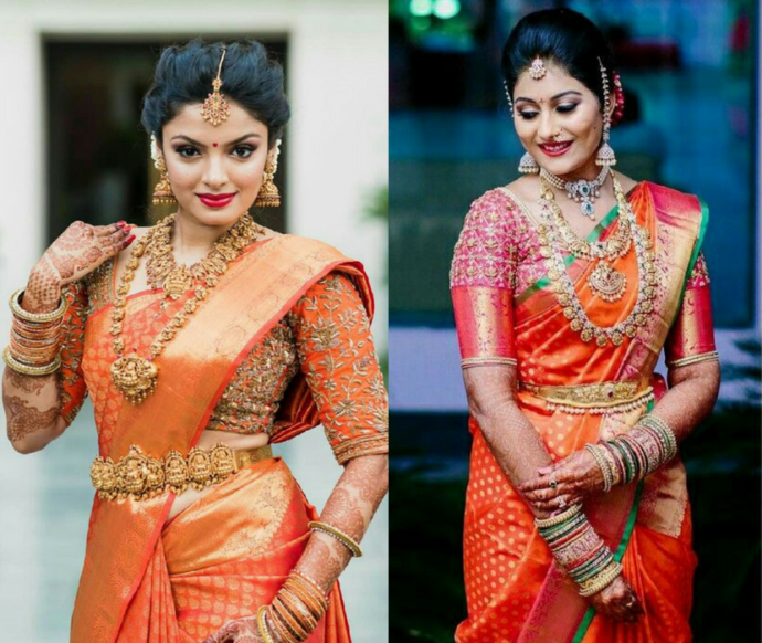 Zari work to complement a South Indian wedding