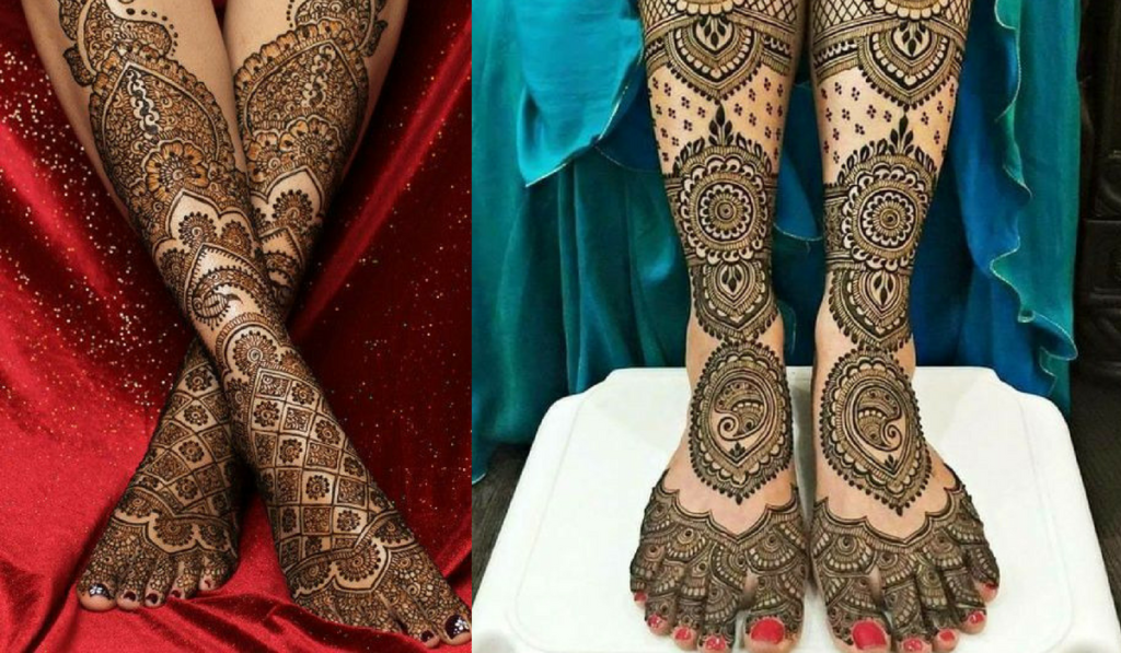 Jaali Mehndi Design with delicate patterns