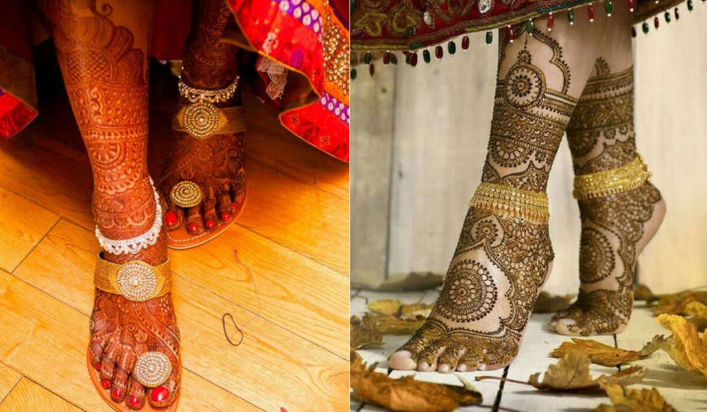Mehndi Designs that look like some fancy footwear