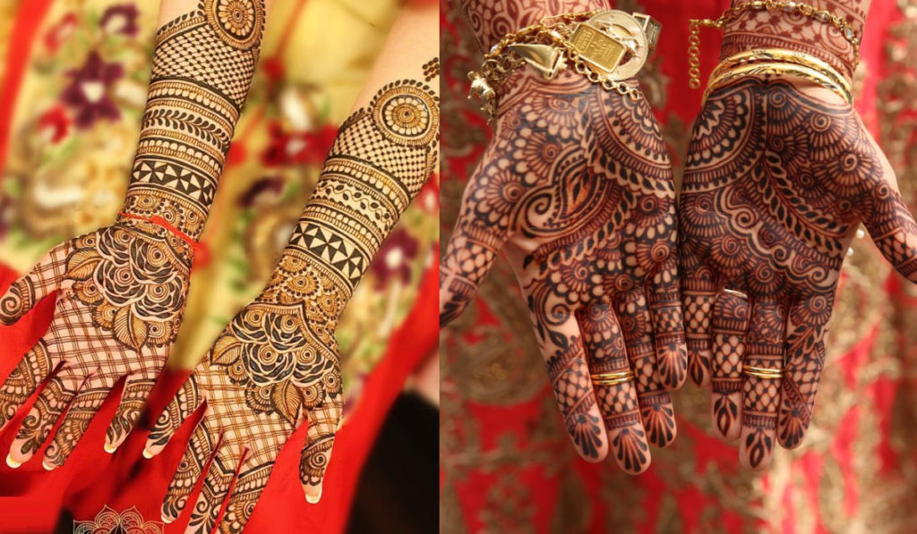 The art of lines carved into a Mehendi Design