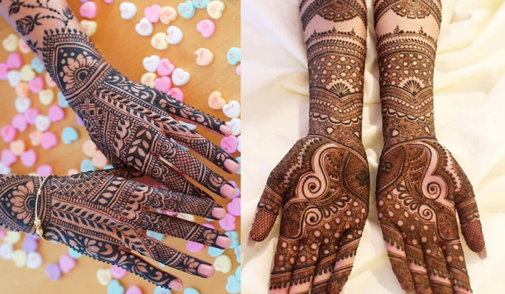 The little circular detail to Traditional Mehendi design