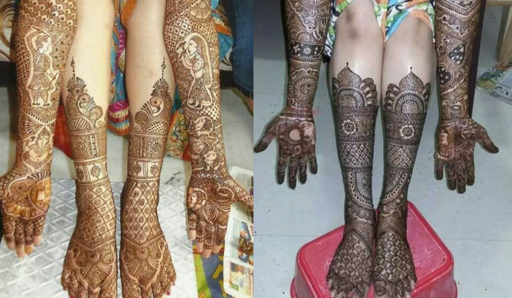 Traditional Indian style Mehndi Design