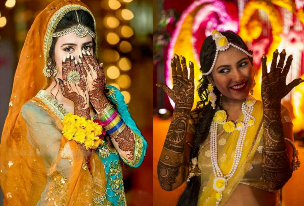 The traditional bridal mehndi