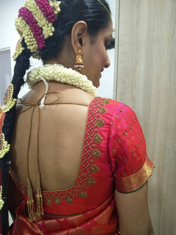 simple blouse design for wedding