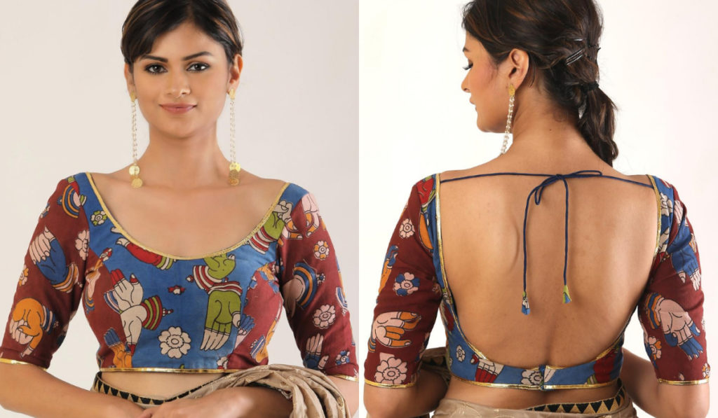 Back-string, Kalamkari blouse