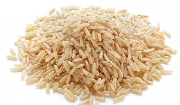 Brown rice is good for the skin