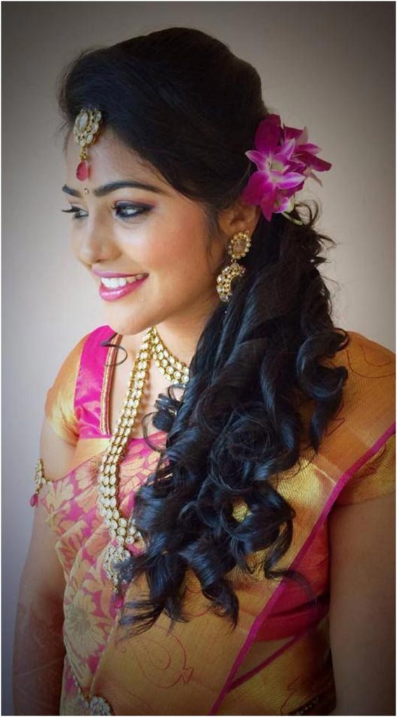 Indian wedding hairstyle