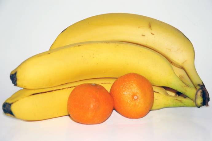 banana and oranges