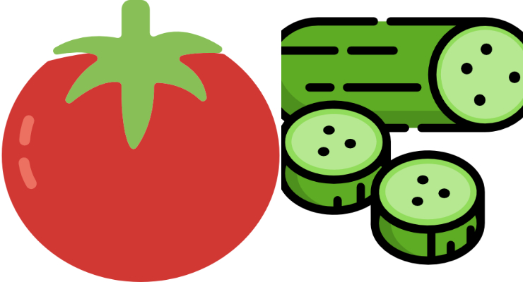 Tomato and Cucumber