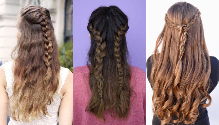 Simple Braided Hairstyles & Haircuts for Thick Hair
