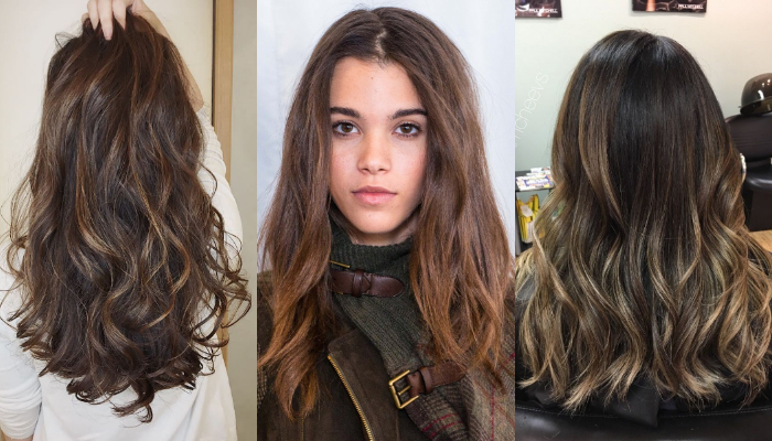 Brown Hairstyles with Lowlights