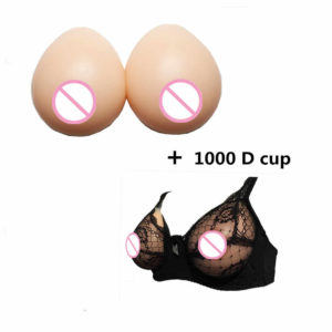 Breast Form 1000 g/pair D Cup , E Cup Silicone Bust