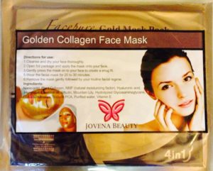 Jovena Beauty Gold Collagen Face Mask for Anti Aging