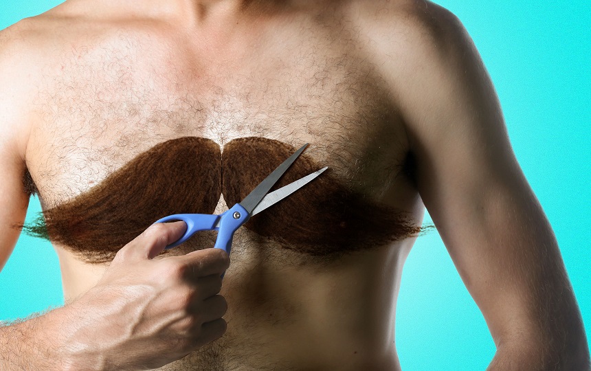 Waxing male chest hair2